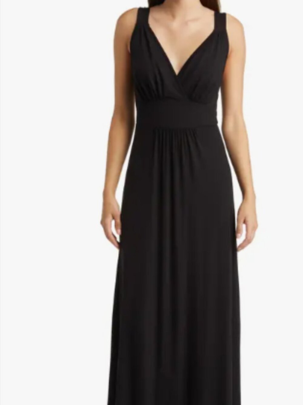 OLD NAVY black summer tie maxi dress, L